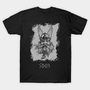 Odin or Wodan Viking Warrior Ragnar Norse Valhalla T-Shirt T-Shirt